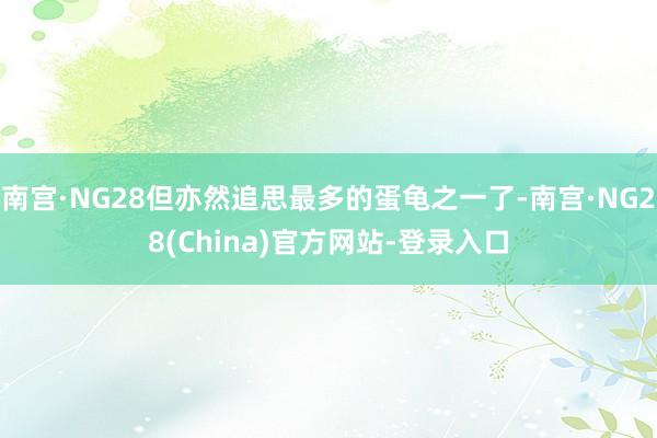 南宫·NG28但亦然追思最多的蛋龟之一了-南宫·NG28(China)官方网站-登录入口
