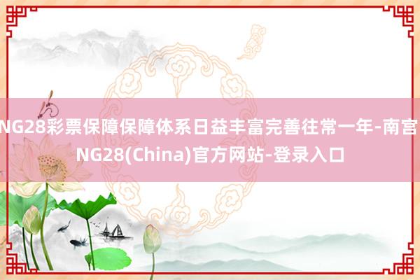 NG28彩票保障保障体系日益丰富完善往常一年-南宫·NG28(China)官方网站-登录入口
