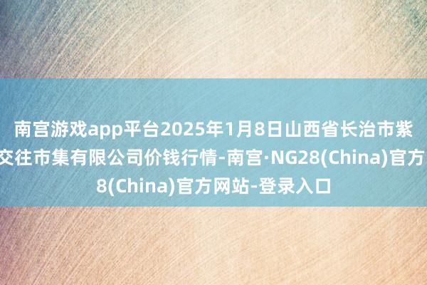 南宫游戏app平台2025年1月8日山西省长治市紫坊农产物概述交往市集有限公司价钱行情-南宫·NG28(China)官方网站-登录入口