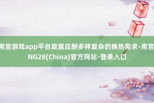 南宫游戏app平台跋扈应酬多样复杂的换热需求-南宫·NG28(China)官方网站-登录入口