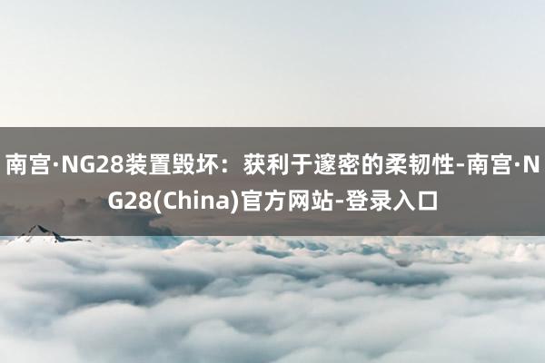 南宫·NG28装置毁坏：获利于邃密的柔韧性-南宫·NG28(China)官方网站-登录入口