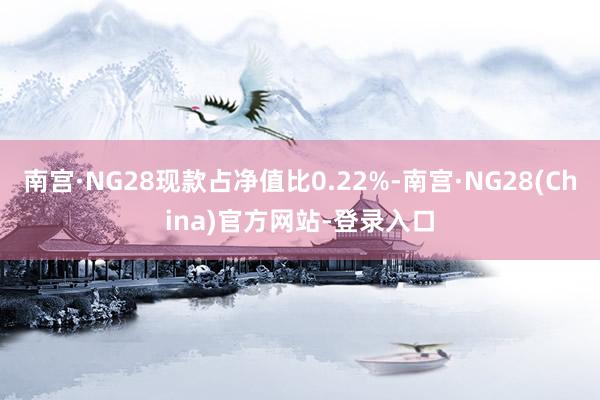 南宫·NG28现款占净值比0.22%-南宫·NG28(China)官方网站-登录入口
