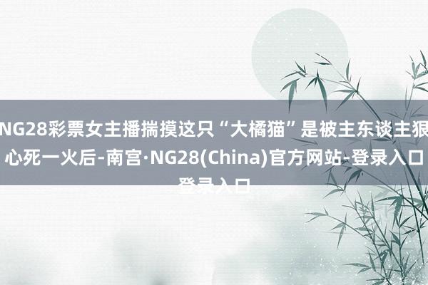 NG28彩票女主播揣摸这只“大橘猫”是被主东谈主狠心死一火后-南宫·NG28(China)官方网站-登录入口